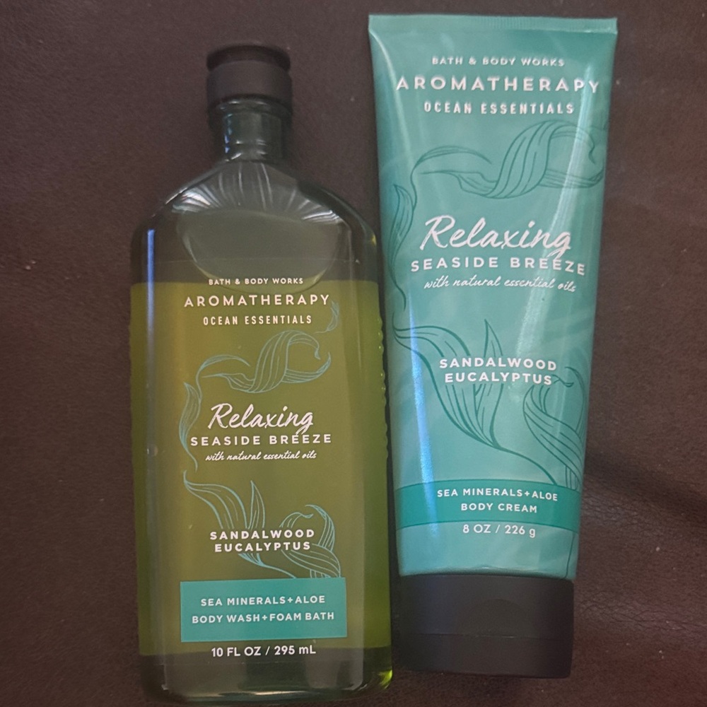 Bath & Body Works Aromatherapy Ocean Essentials Set - Green and Blue